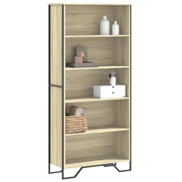 ARDEBO.de - Bücherregal Sonoma-Eiche 80x31x169 cm Holzwerkstoff
