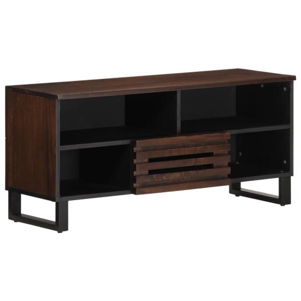 ARDEBO.de - TV-Schrank Braun 100x34x46 cm Massivholz Mango
