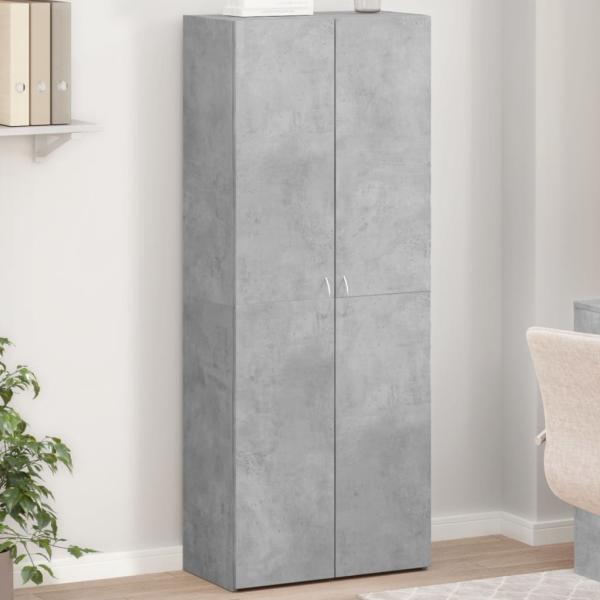 ARDEBO.de - Aktenschrank Betongrau 60x32x153 cm Holzwerkstoff