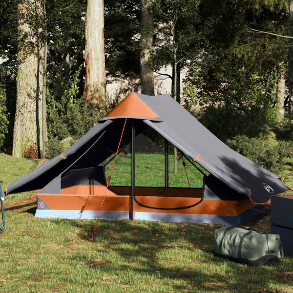 ARDEBO.de - Campingzelt 2 Personen Grau Wasserdicht
