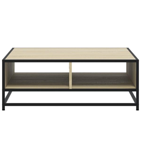 Couchtisch Sonoma-Eiche 80x80x30 cm Holzwerkstoff und Metall