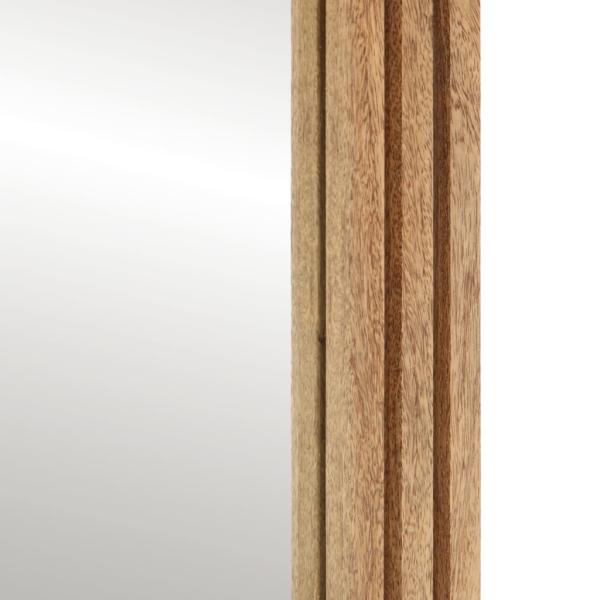 Badspiegel 50x70 cm Raues Massivholz Mango und Glas