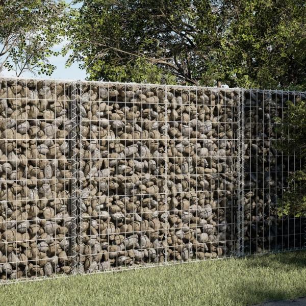 ARDEBO.de - Gabione mit Deckel 100x100x100 cm Verzinktes Eisen