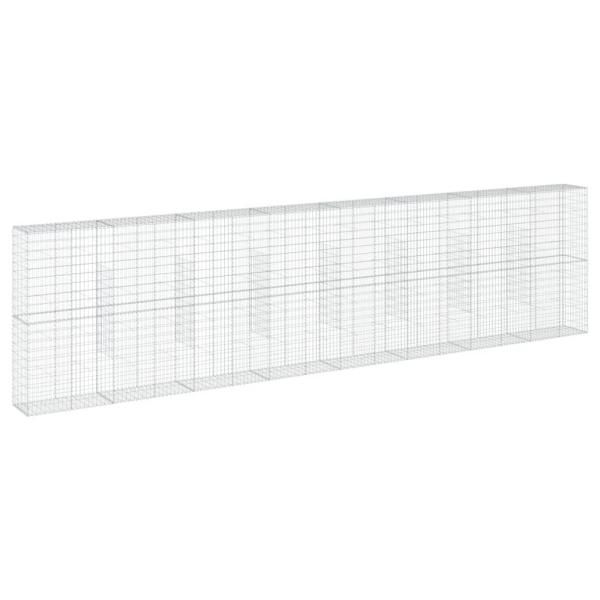 Gabione mit Deckel 800x50x200 cm Verzinktes Eisen