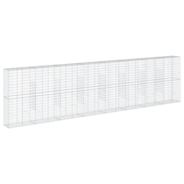 Gabione mit Deckel 800x50x200 cm Verzinktes Eisen