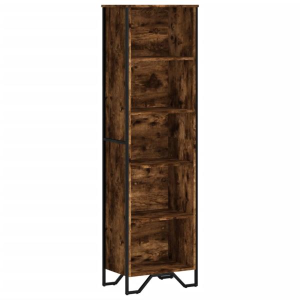 Bücherregal Räuchereiche 50x31x169 cm Holzwerkstoff