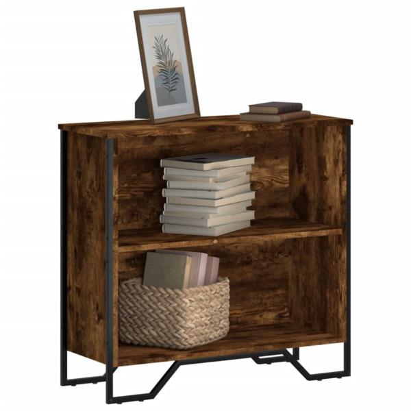 ARDEBO.de - Bücherregal Räuchereiche 80x31x74,5 cm Holzwerkstoff