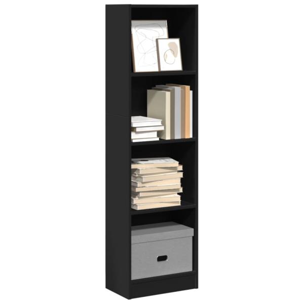 ARDEBO.de - Bücherregal Schwarz 40x24x143 cm Holzwerkstoff