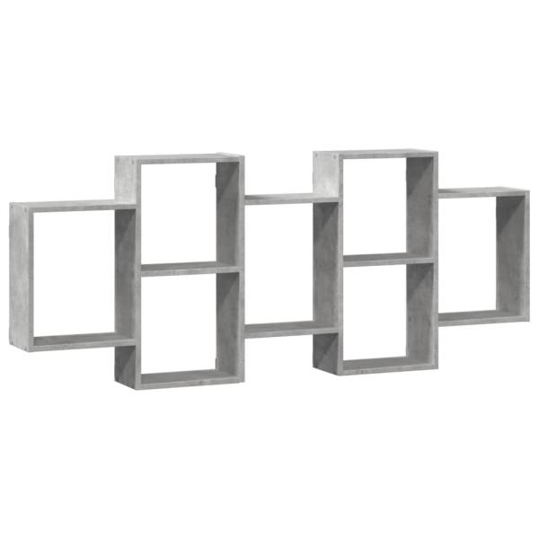 ARDEBO.de - Wandregal Betongrau 159x18x65 cm Holzwerkstoff
