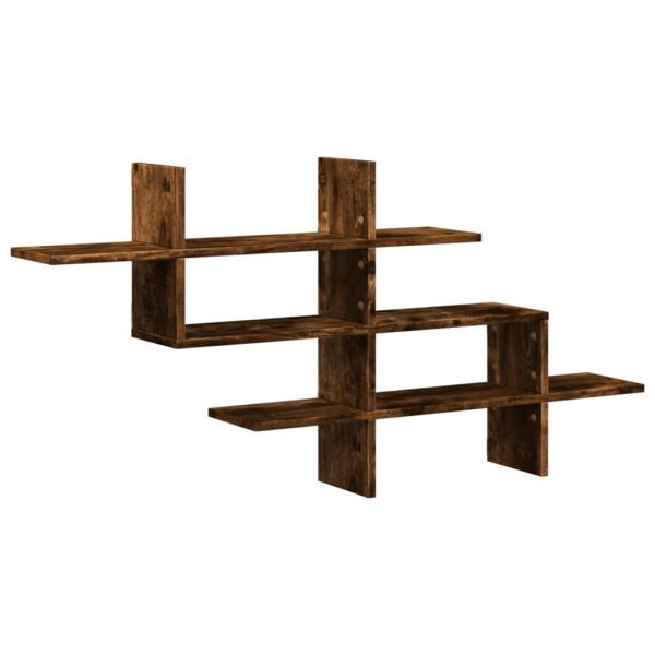 ARDEBO.de - Wandregal Räuchereiche 124,5x18x60,5 cm Holzwerkstoff
