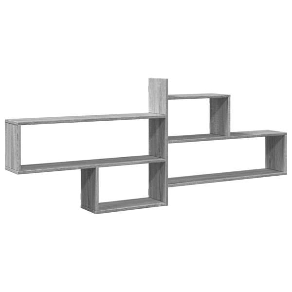 ARDEBO.de - Wandregal Grau Sonoma 167,5x18x68 cm Holzwerkstoff