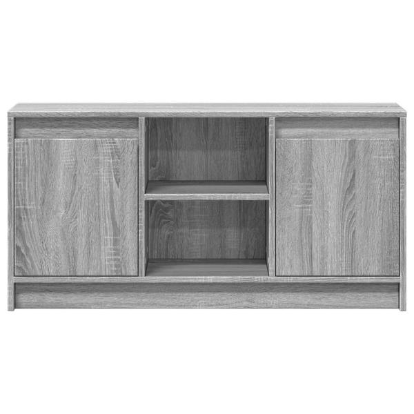 TV-Schrank mit LED-Beleuchtung Grau Sonoma 100x34x50 cm