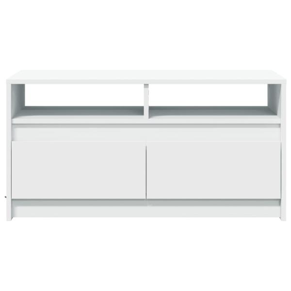 LED-Couchtisch Weiß Holzwerkstoff