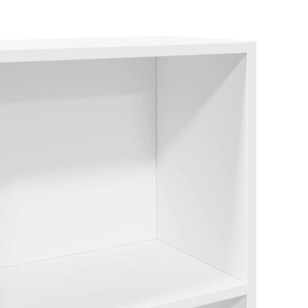 Bücherregal Weiß 40x24x176 cm Holzwerkstoff