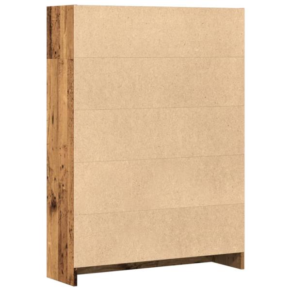 Bücherregal Altholz-Optik 80x24x109 cm Holzwerkstoff