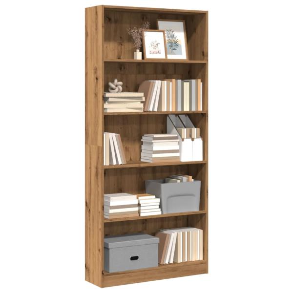 ARDEBO.de - Bücherregal Artisan-Eiche 80x24x176 cm Holzwerkstoff