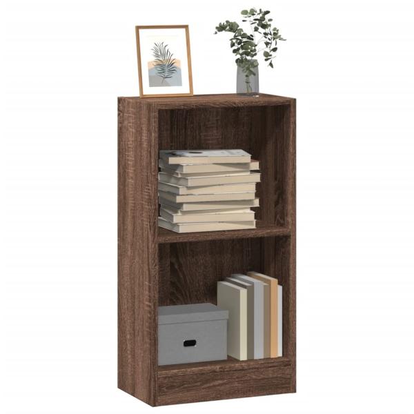 ARDEBO.de - Bücherregal Braun Eichen-Optik 40x24x76 cm Holzwerkstoff