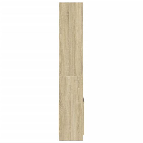 Highboard 63x33x180 cm Sonoma-Eiche Holzwerkstoff