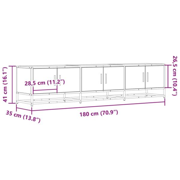 TV-Schrank Sonoma-Eiche 180x35x41 cm Holzwerkstoff