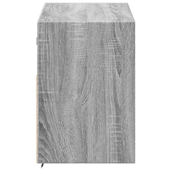 TV-Wandschrank mit LED-Beleuchtung Grau Sonoma 100x31x45 cm