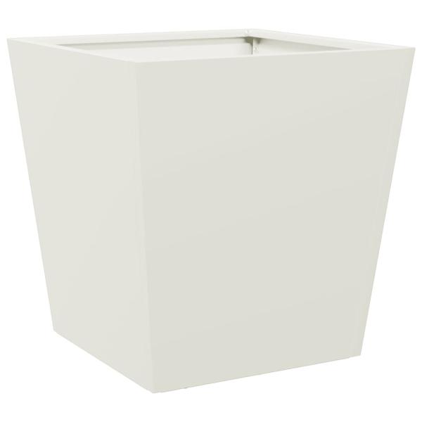 Pflanzkübel Weiß 40x40x40 cm Stahl