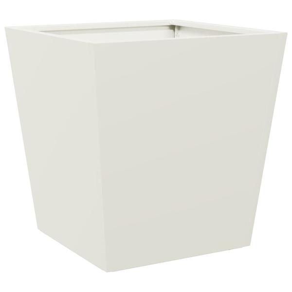 Pflanzkübel Weiß 40x40x40 cm Stahl