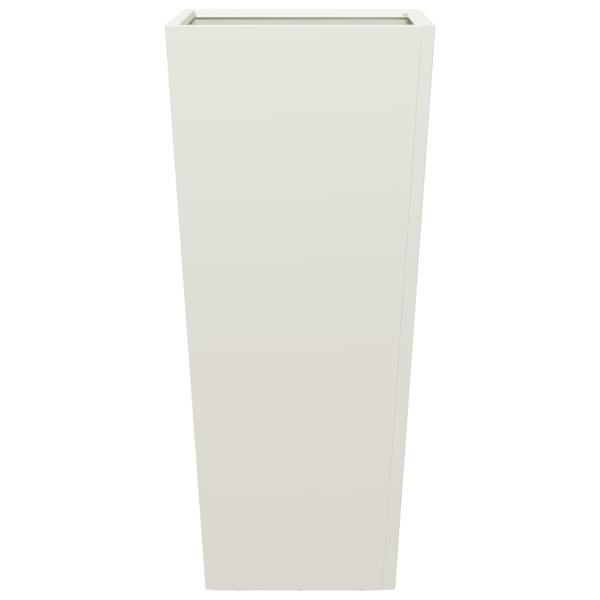 Pflanzkübel Weiß 35x35x75 cm Stahl