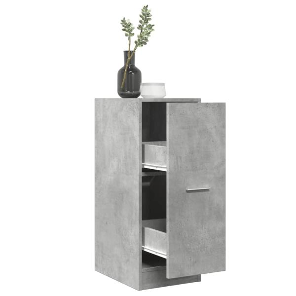 ARDEBO.de - Apothekerschrank Betongrau 30x41x77,5 cm Holzwerkstoff