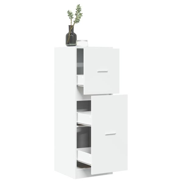 ARDEBO.de - Apothekerschrank Weiß 40x41x118 cm Holzwerkstoff