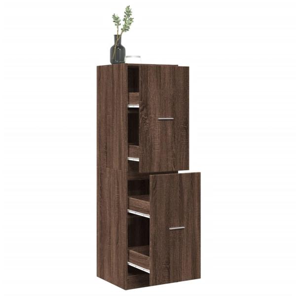 ARDEBO.de - Apothekerschrank Eichen-Optik 40x41x144,5 cm Holzwerkstoff