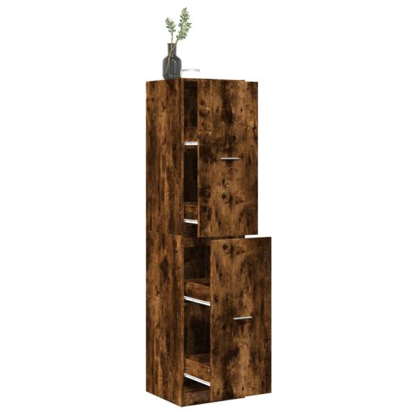 ARDEBO.de - Apothekerschrank Räuchereiche 40x41x174,5 cm Holzwerkstoff