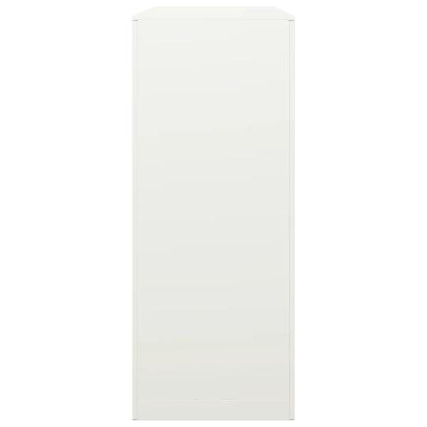 Brennholzregal Weiß 100x40x100 cm Stahl