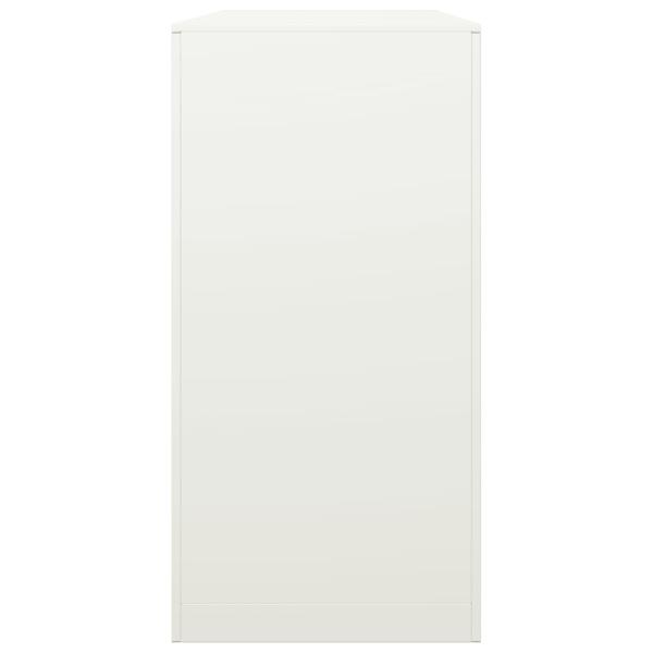 Brennholzregal Weiß 100x40x80 cm Stahl