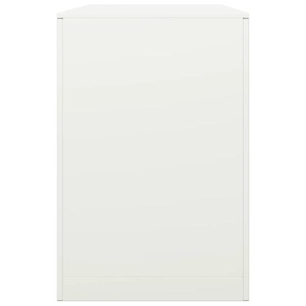 Brennholzregal Weiß 100x40x60 cm Stahl