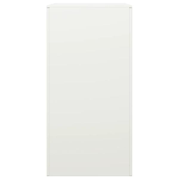 Brennholzregal Weiß 60x40x80 cm Stahl