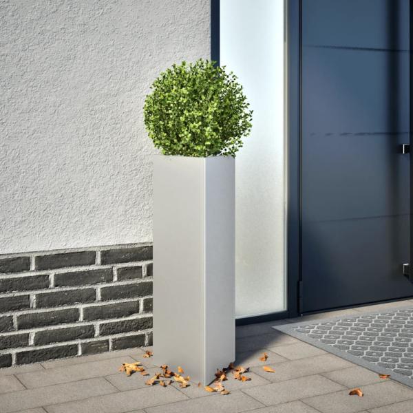 ARDEBO.de - Pflanzkübel Dreieckig 30x26x75 cm Verzinkter Stahl