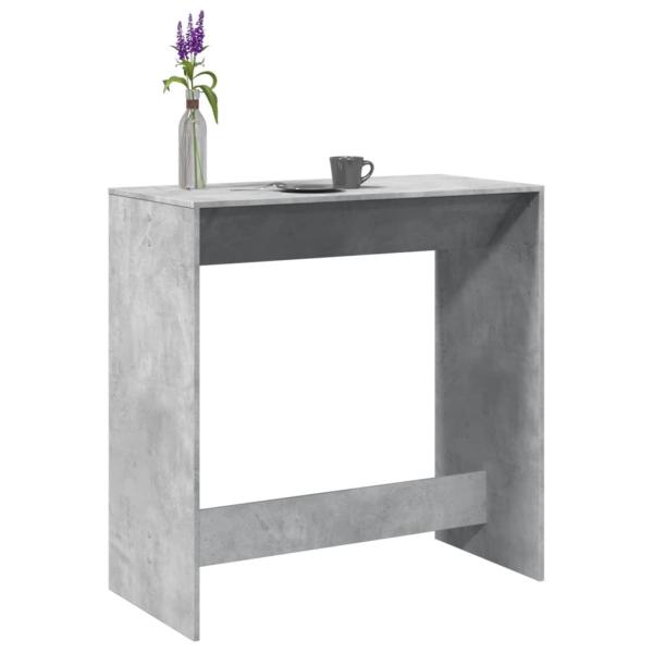 ARDEBO.de - Bartisch Betongrau 102x50x103,5 cm Holzwerkstoff