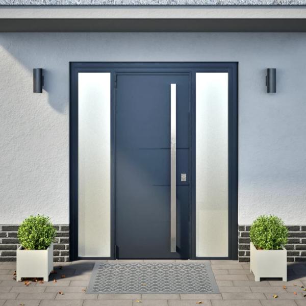 Pflanzkübel 2 Stk. Weiß 30x30x30 Stahl