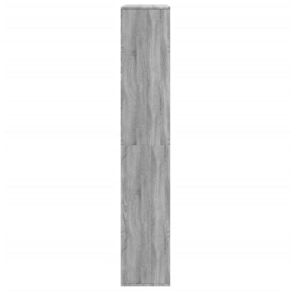 Raumteiler Grau Sonoma 100x33x187,5 cm Holzwerkstoff