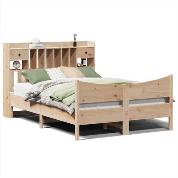 Massivholzbett ohne Matratze 150x200 cm Kiefernholz
