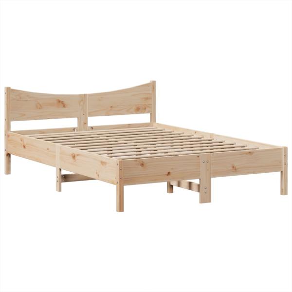 Massivholzbett ohne Matratze 150x200 cm Kiefernholz