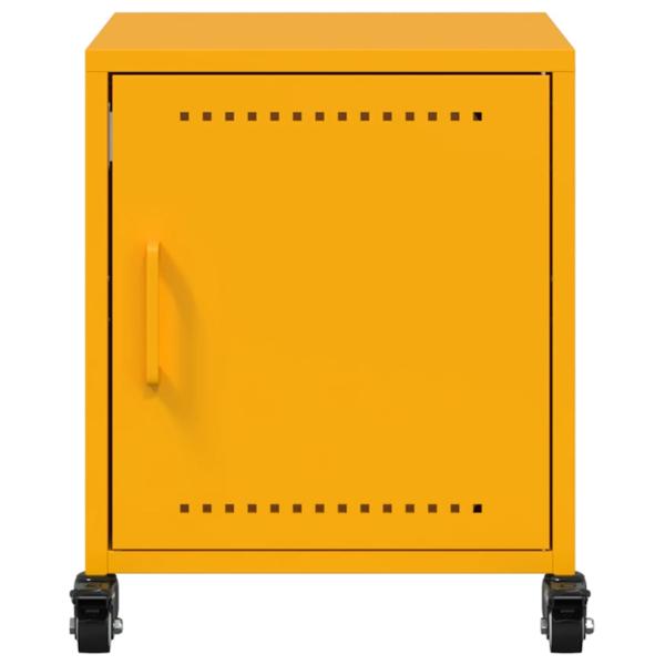 Nachttisch Senfgelb 36x39x43,5 cm Stahl