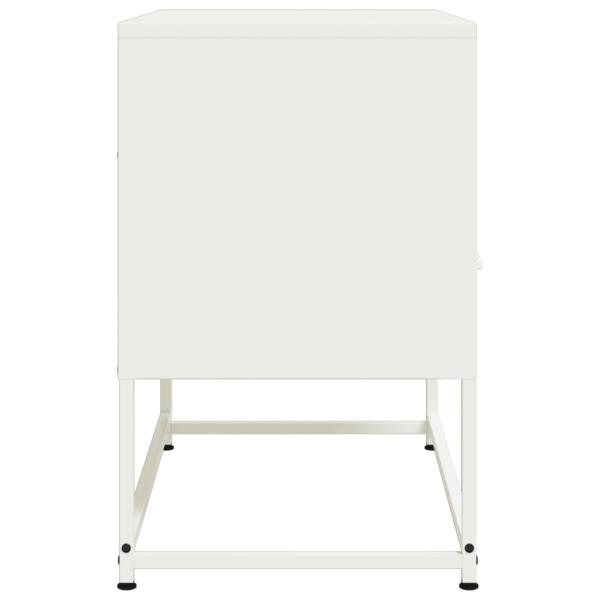 ARDEBO.de - TV-Schrank Weiß 68x39x60,5 cm Stahl