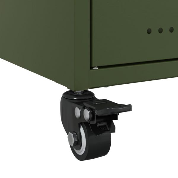 TV-Schrank Olivgrün 100,5x39x43,5 cm Stahl