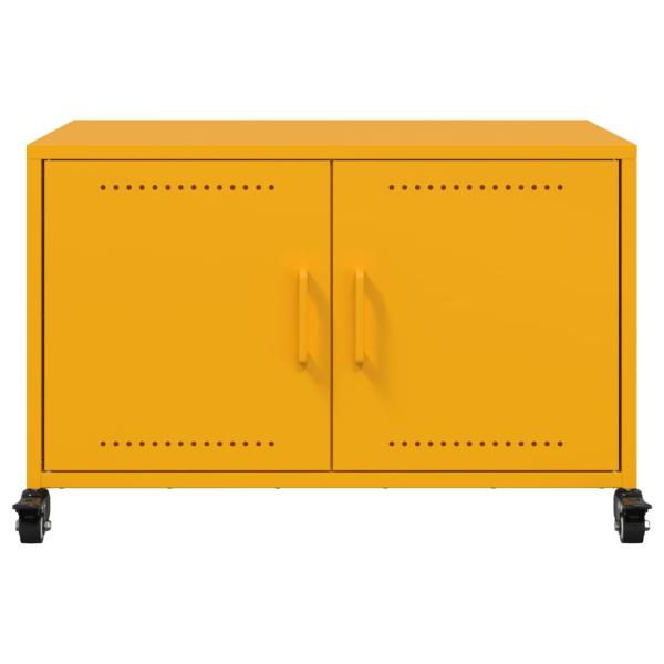 TV-Schrank Senfgelb 68x39x43,5 cm Stahl