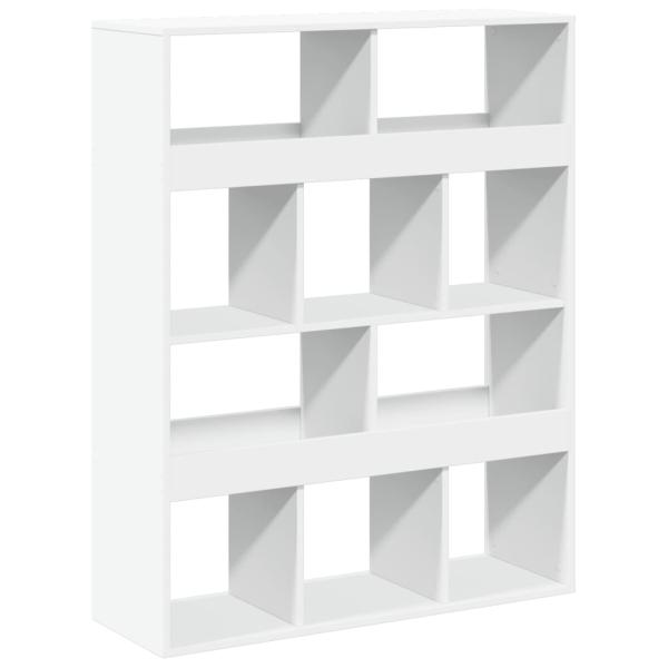 ARDEBO.de - Bücherregal Weiß 100x33x125,5 cm Holzwerkstoff
