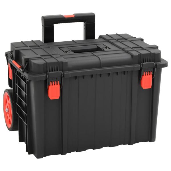 ARDEBO.de - Koffer für Flugreise Tragbar Schwarz 56,5x45,5x48 cm PP
