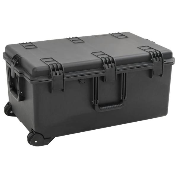 ARDEBO.de - Koffer für Flugreise Tragbar Schwarz 79,5x52x39 cm PP