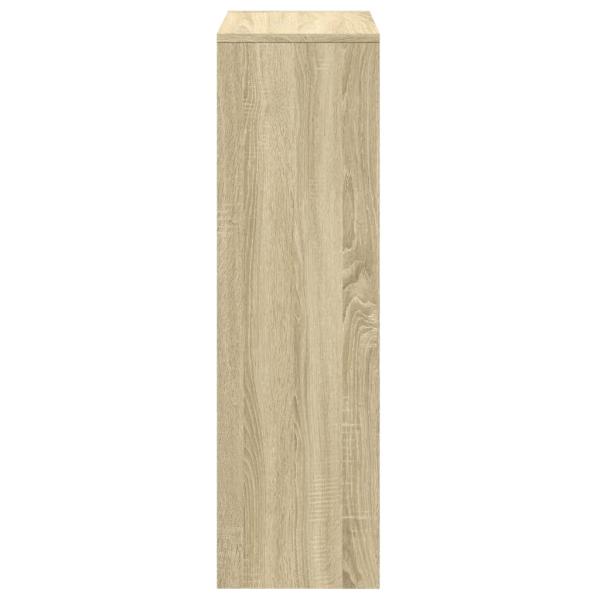 Raumteiler-Bücherregal 3 Etagen Sonoma-Eiche 99x29x99 cm