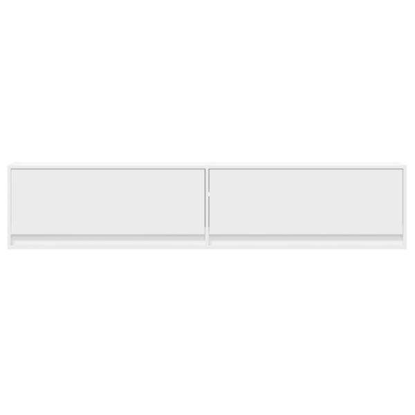 TV-Wandschrank mit LED Weiß 180x31x38 cm